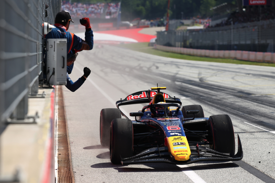 Tsolov Clinches Stunning Victory in Austria F2 Feature Race 2 Nikola Tsolov leads the Formula 2 Feature Race at the Red Bull Ring