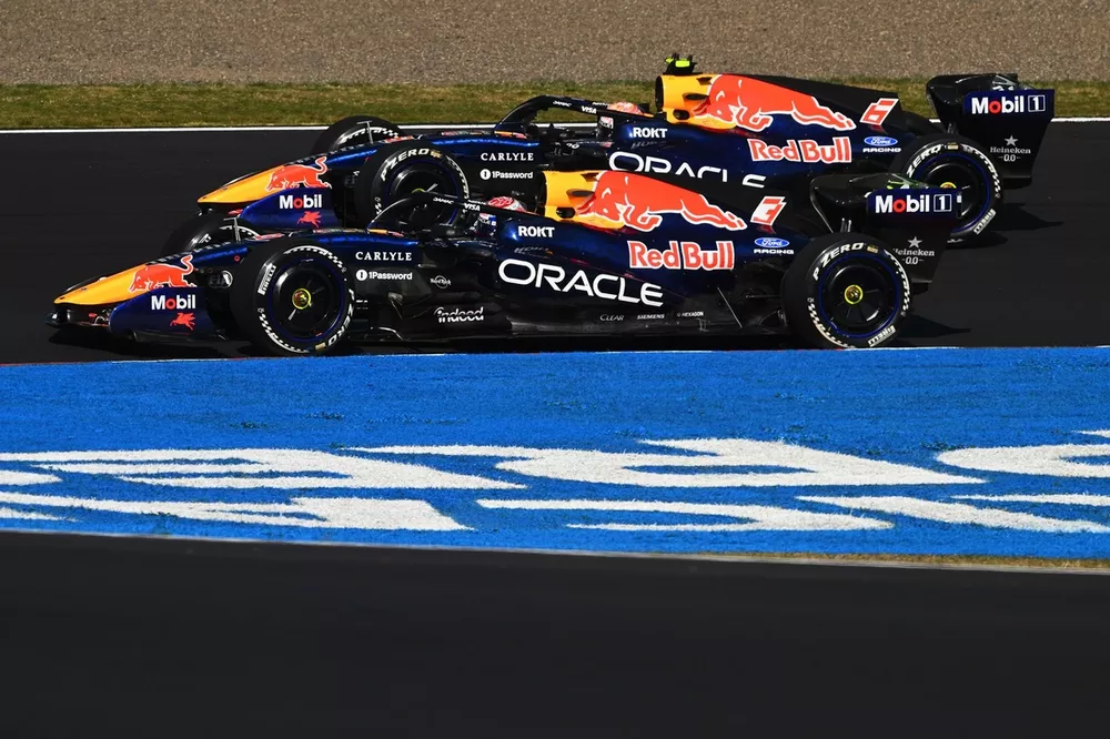 Max Verstappen Faces Tough Red Bull Reality Check 2 Red Bull’s RB struggles through Barcelona’s high-speed and low-speed sections during Friday practice