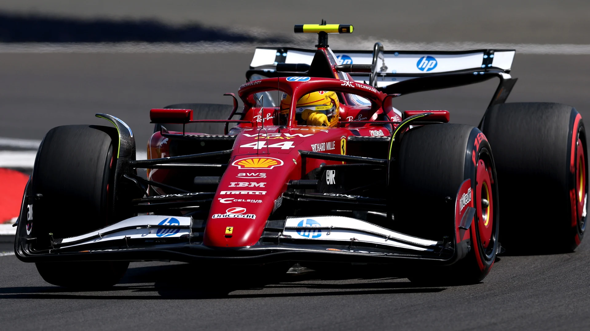 Thrilling Moments Unfolded in Practice at F1 British GP 2 Lewis Hamilton leads the sole practice session at Silverstone