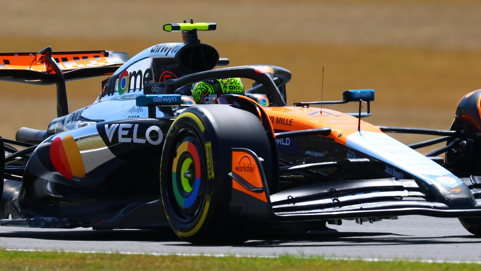 Thrilling Moments Unfolded in Practice at F1 British GP 3 Lando Norris in action for McLaren during British Grand Prix practice