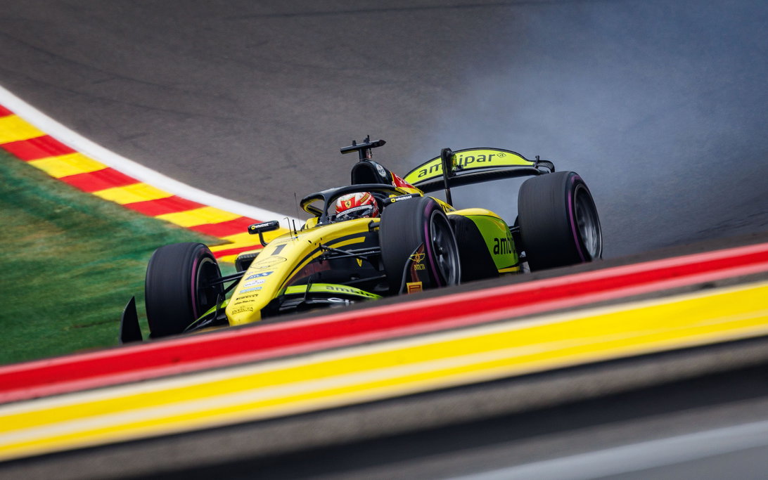 2026 FIA F2 Belgian Grand Prix Spa Feature Race Final Results 2 F2 Feature Race results graphic at Spa-Francorchamps, 2026