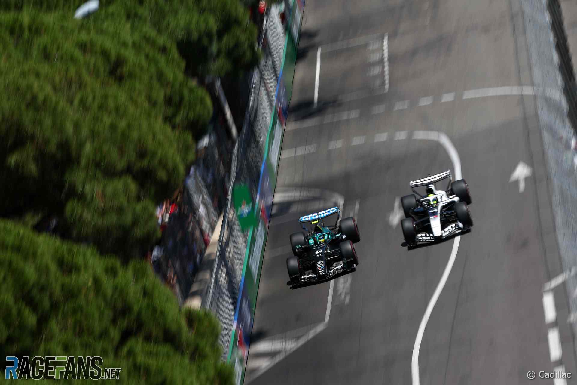 Perez and Bottas Uncover How Cadillac Clinched Its First Points 2 Sergio Perez in the Cadillac F1 car at Monaco; a restart penalty cost a potential point