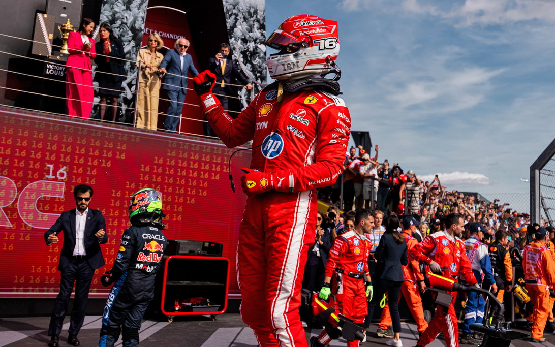Charles Leclerc determined to prove Ferrari’s standout win was no fluke 2 Charles Leclerc celebrates Ferrari's British Grand Prix win at Silverstone