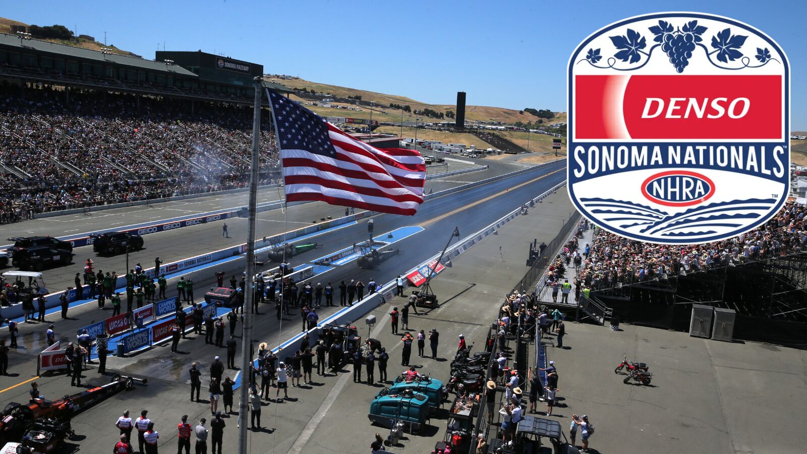 Sellout Crowd Gathers for DENSO NHRA Sonoma Nationals at Sonoma Raceway 2 Sellout crowd and on-track action at the DENSO NHRA Sonoma Nationals