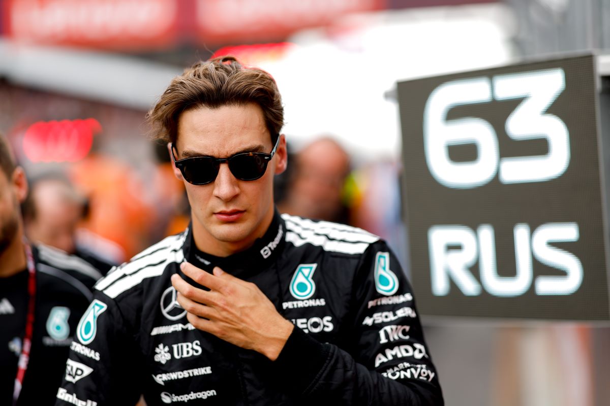Leclerc and Russell Connect Over Shared Struggle and Confusion 2 George Russell reflects on Mercedes form during the 2026 season