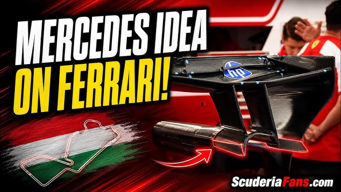 Revealing Ferrari’s Hungarian GP Rear Wing Secrets Explained 3 Ferrari rear wing assembly during the Hungarian GP weekend
