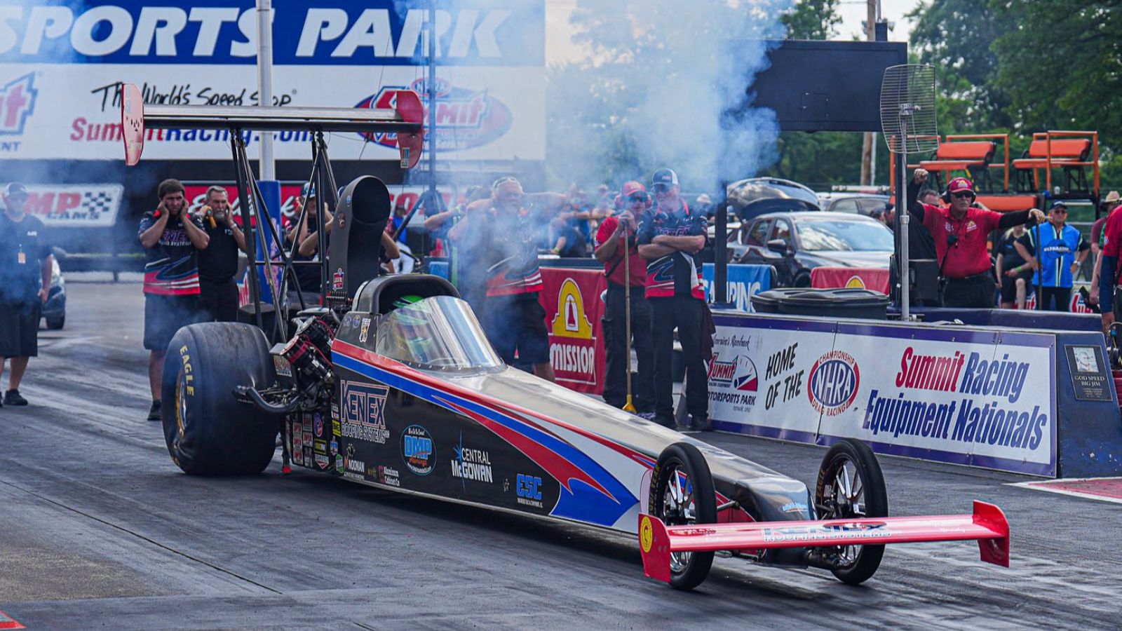 Kirk Wolf Falls Short in Norwalk Field Comeback Attempt 2 Kirk Wolf’s Top Alcohol Dragster during Norwalk qualifying