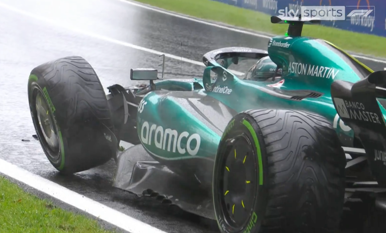 Pierre Gasly Crash Forces Early End to Belgian GP Practice 2 Red flag after heavy crash during Belgian GP practice at Spa-Francorchamps