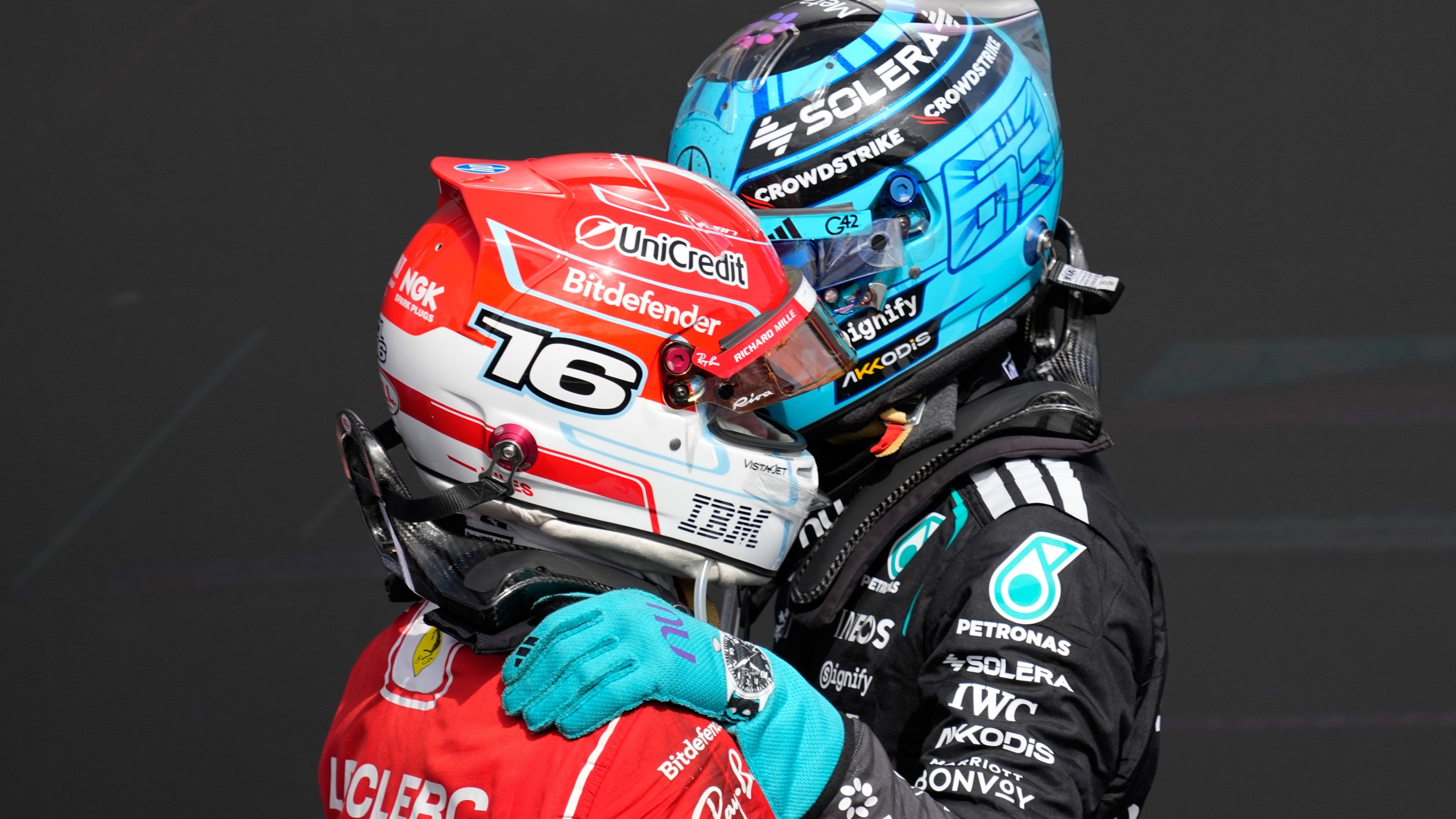 Leclerc and Russell Connect Over Shared Struggle and Confusion 3 Charles Leclerc celebrates his 2026 British Grand Prix victory at Silverstone
