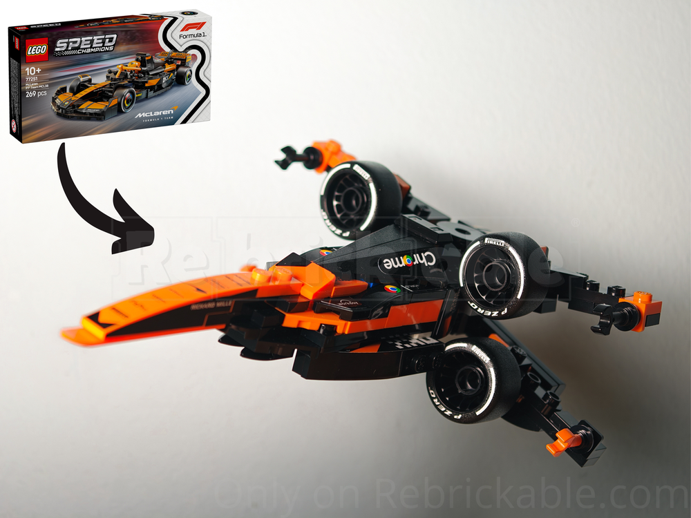 McLaren's Innovative Flip-Over Wing Returns but Won't Hit the Track 2 LEGO McLaren X-wing alternate build by Nopingrid