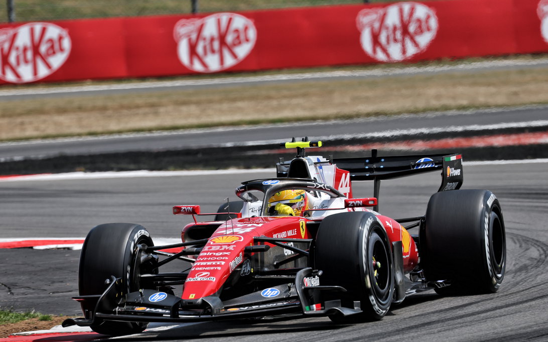 Lewis Hamilton Sparks Mercedes Fight with Blazing British GP Practice 2 Lewis Hamilton leads British GP practice at Silverstone