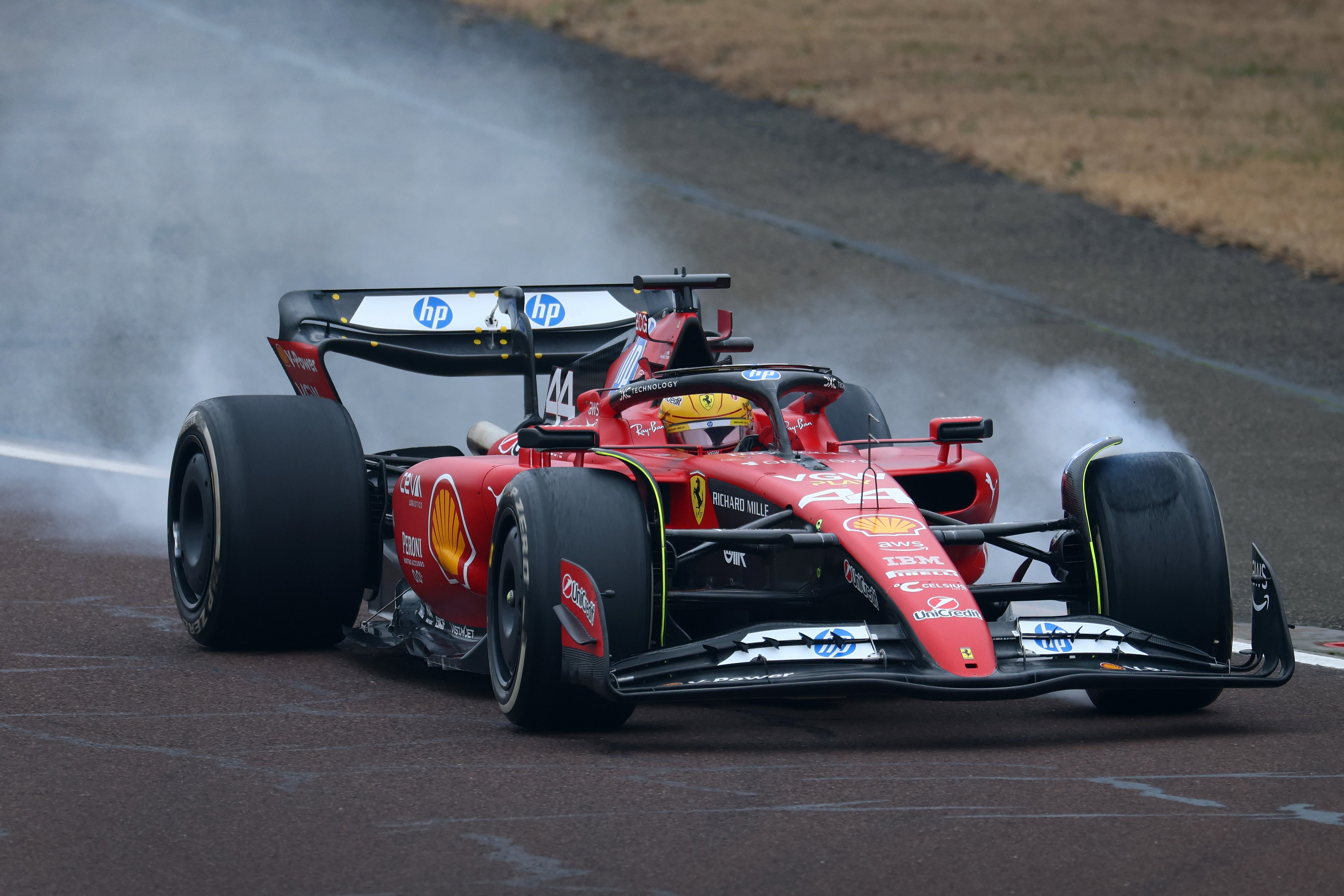 Ferrari Rushes Crucial Changes to Lewis Hamilton After Practice Crash 3 Lewis Hamilton exits a damaged Ferrari after the Spa practice accident