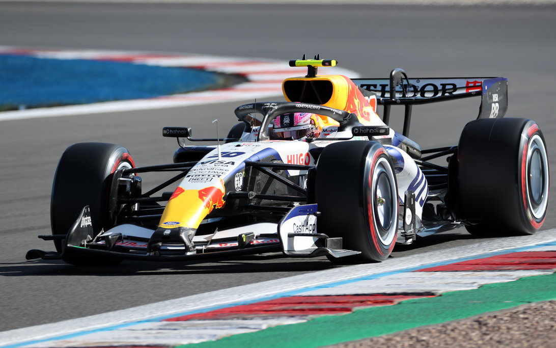 Liam Lawson Faces Point Deduction as Investigation Officially Confirmed 3 Liam Lawson in Racing Bulls machinery during sprint action at Silverstone