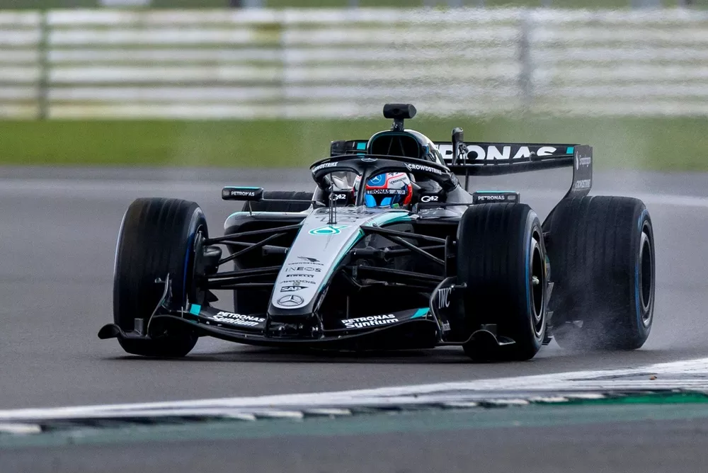 F1 Drivers Fear 2026 Cars’ Worst Traits to Surface at Silverstone 3 Mercedes shakedown of 2026 F1 car at Silverstone