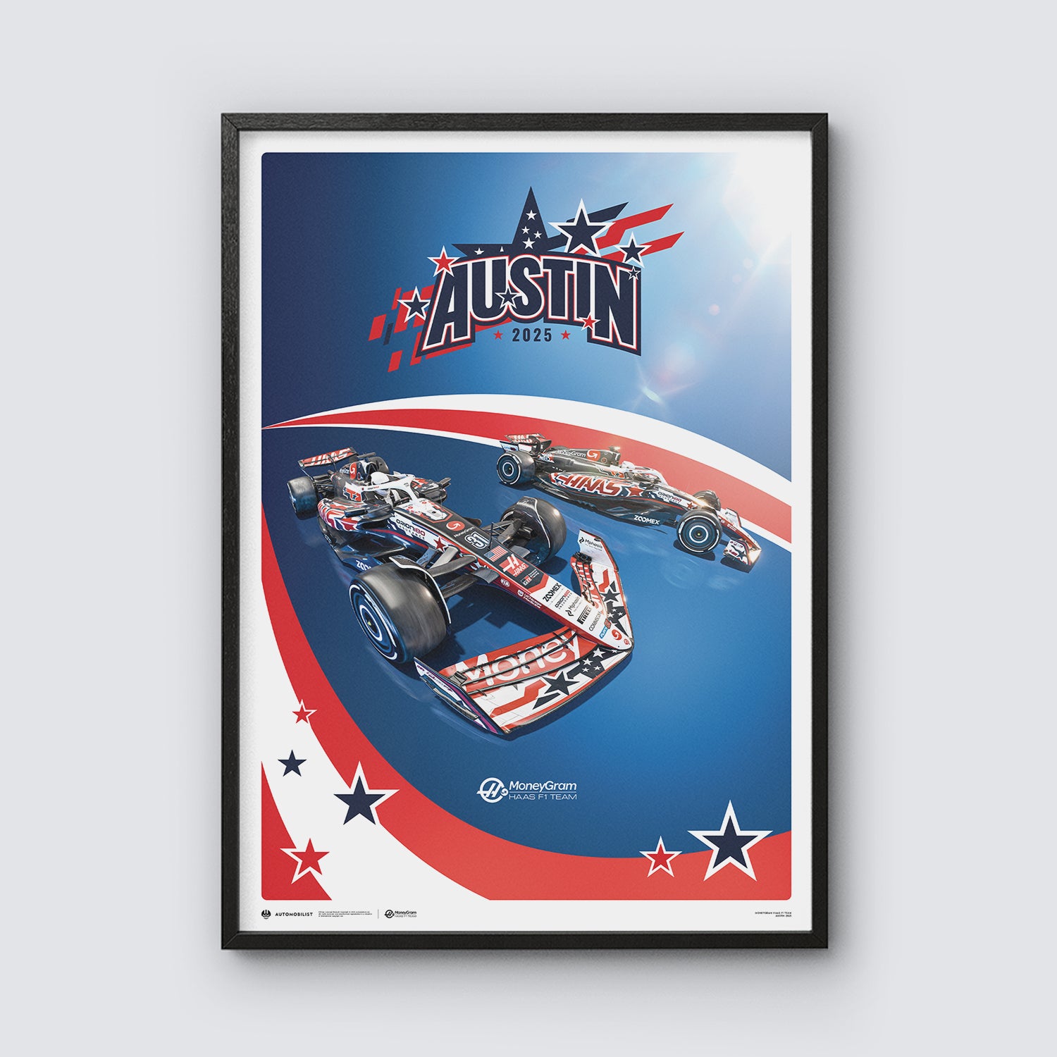 Haas Stands Out as the Struggling Odd-One-Out in F1 3 MoneyGram Haas F1 Team poster art for Austin 2025