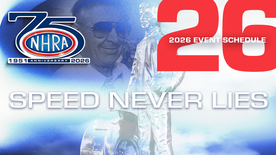Get Ready for NHRA Brainerd Nationals: 2026 Penultimate Race Excitement 3 NHRA 75th anniversary schedule announcement graphic