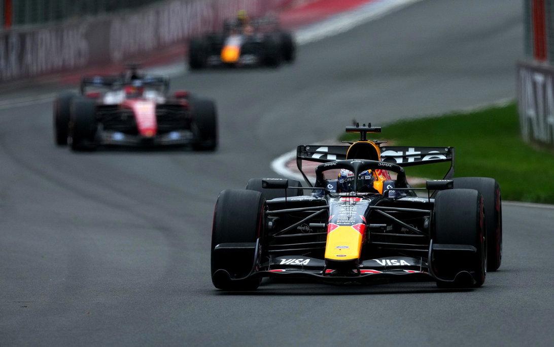 Max Verstappen Reveals Bold Team Order After Strong Red Bull Start 3 Red Bull RB22 running at Spa with original rear wing during practice