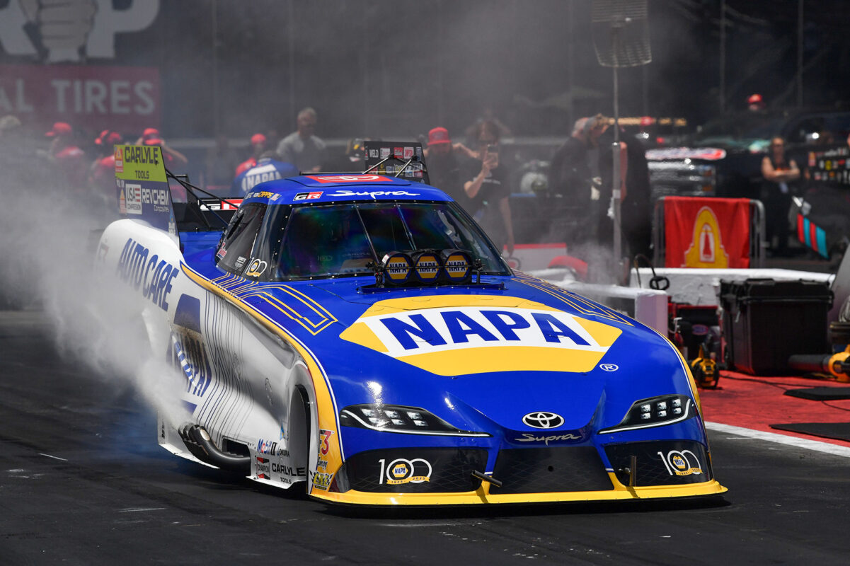 Ron Capps and NAPA Funny Car Claim First Mission #2Fast2Tasty Win This Season 3 Ron Capps competes in NHRA Funny Car action