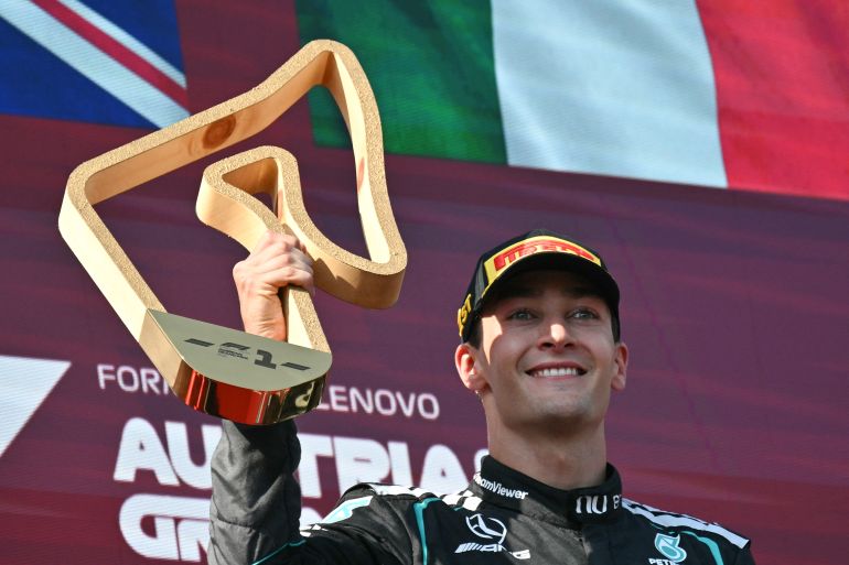 George Russell Sends Strong ‘Fortunate’ Signal as F1 Title Dreams Live On 2 George Russell battles Max Verstappen at the Austrian Grand Prix