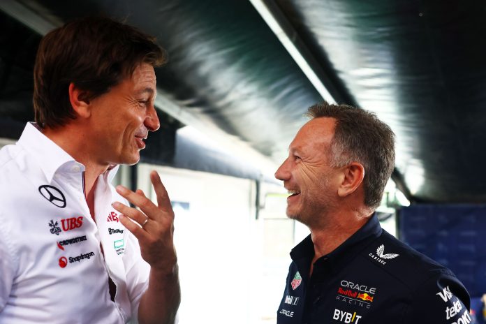 Red Bull Secures Top Mercedes Star in Stunning Career Move 3 Toto Wolff speaks to media during an F1 weekend