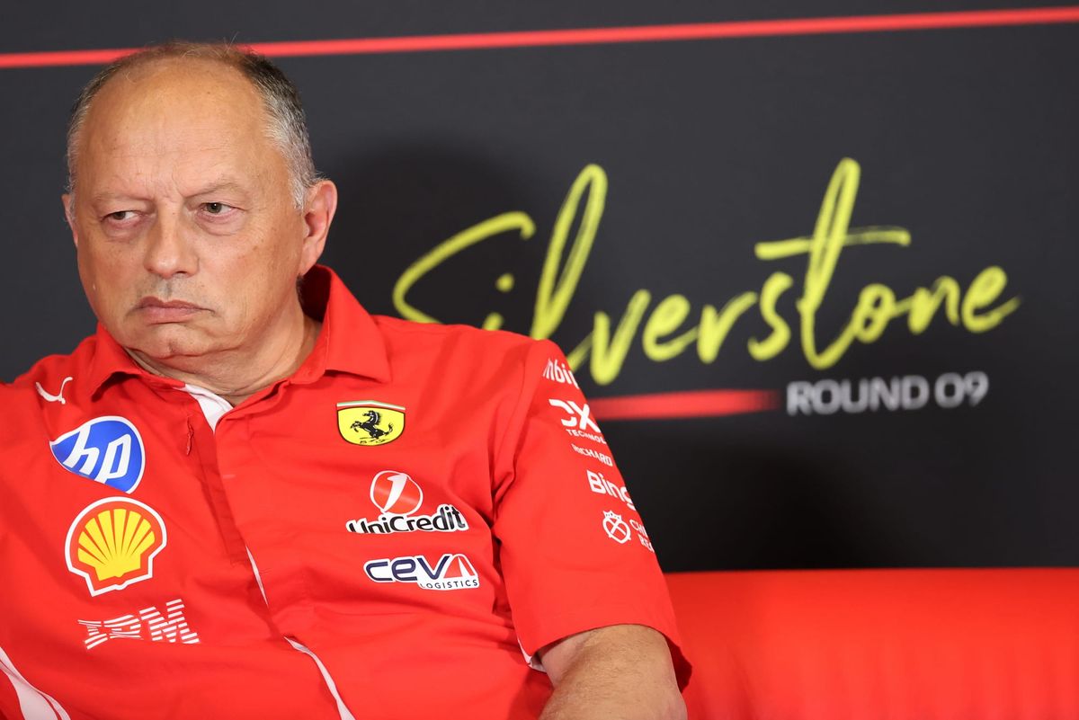 Why Ferrari Is Fired Up Over Upgrade Claims 2 Ferrari team principal Fred Vasseur addresses upgrade rate questions at Silverstone