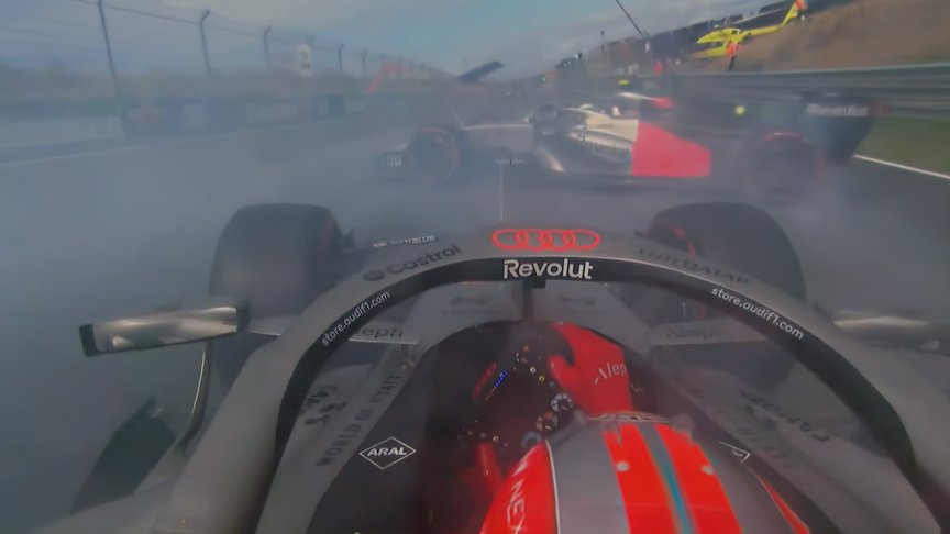 Hulkenberg Shares Intense Reaction to 'Scary' Near-Miss at Dutch GP 3 Audi drivers navigate damp conditions during the Dutch Grand Prix at Zandvoort