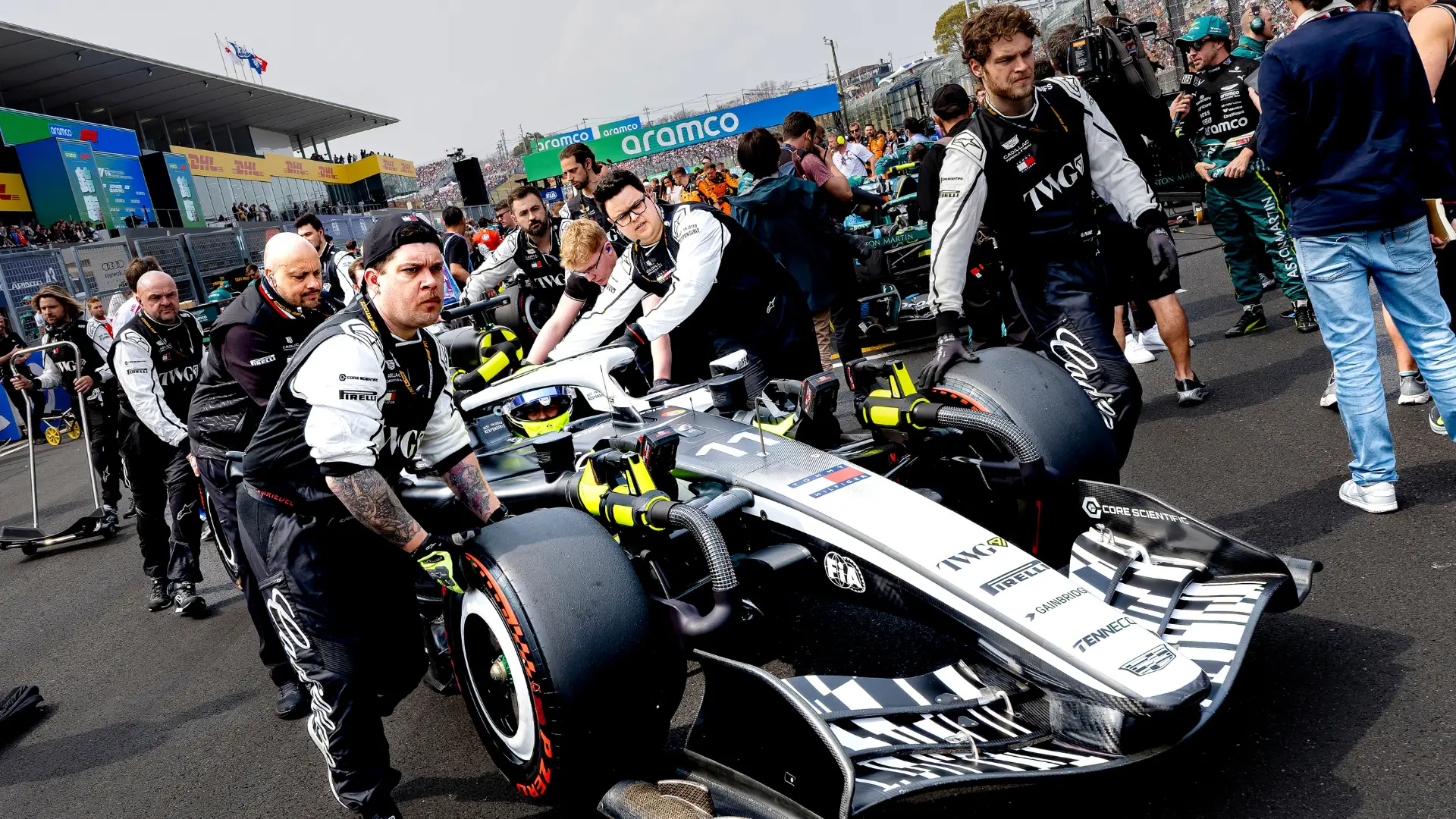 Perez Explains the Disappointment Behind Cadillac's Struggles 3 Cadillac F1 car in the garage during development work