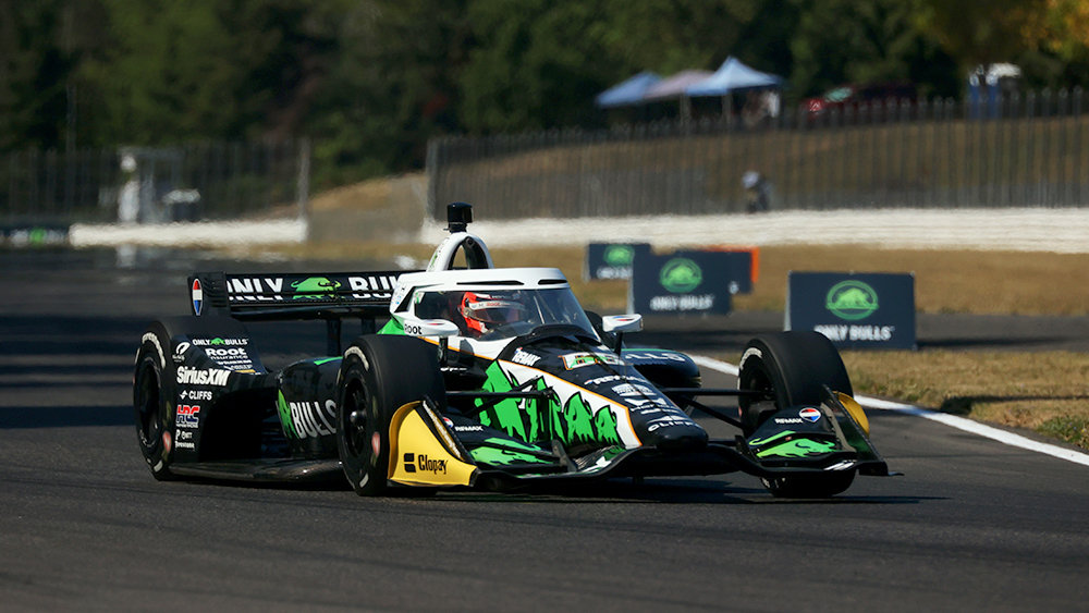How Alternate Tires Propelled Marcus Armstrong to Victory in Portland 2 Marcus Armstrong leads Portland practice on alternate red tires