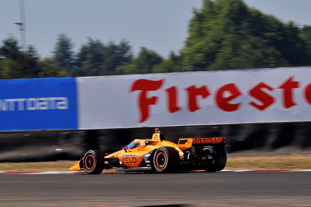 Arrow McLaren Gears Up for Tough Battle at Portland This Sunday 2 Arrow McLaren works to unlock pace during the Portland weekend