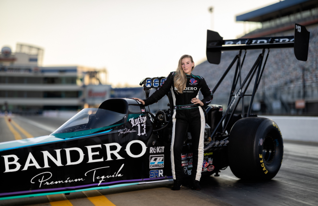 Bandero Premium Tequila Powers Alexis DeJoria and Ida Zetterström at NHRA U.S. Nationals 2 Alexis DeJoria and Ida Zetterström represent Team Bandero at the NHRA U.S. Nationals