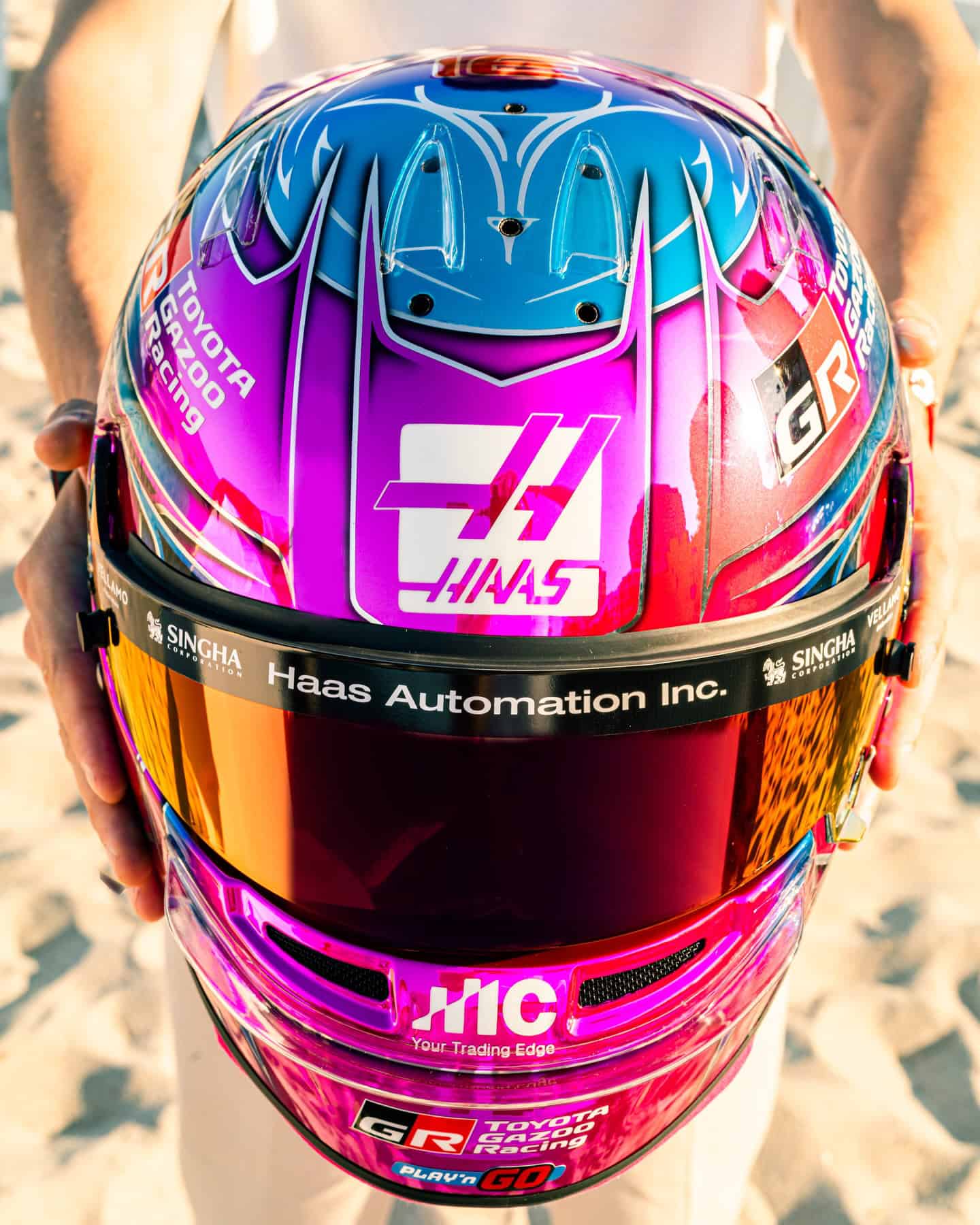 Haas Firmly Rejects ‘Reality Check’ Over 2026 F1 Challenges 2 Esteban Ocon's 2026 Haas helmet reveal during the Miami Grand Prix weekend