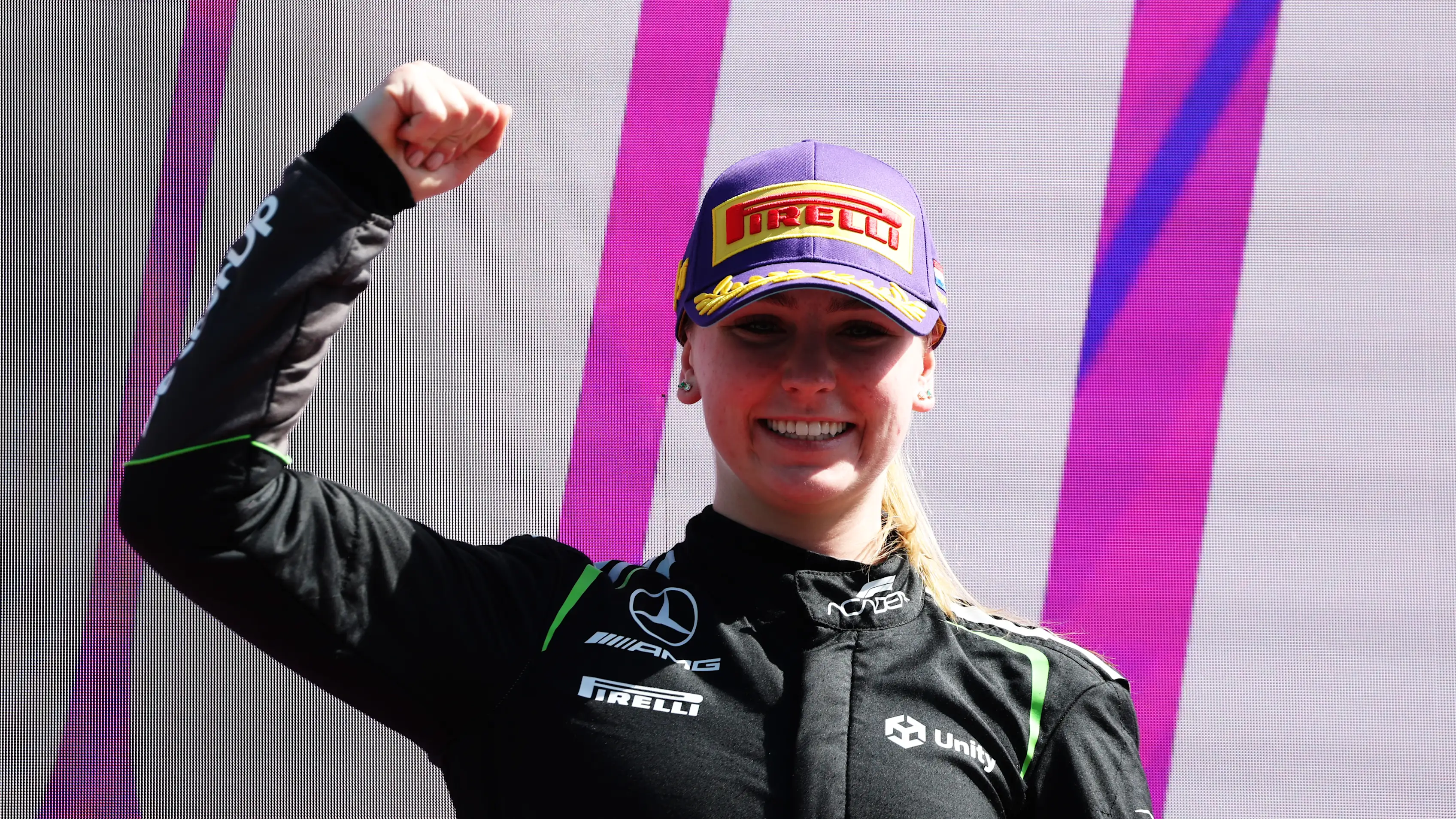 Westcott Shines with First Ever F1 Academy Victory 2 Payton Westcott leads the F1 ACADEMY Reverse Grid Race at Zandvoort