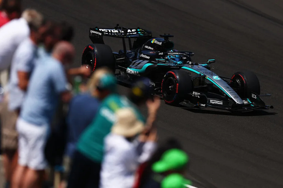 New George Russell Mission Sparks Fresh Mercedes F1 Strategy Theories 3 George Russell during qualifying amid Mercedes team orders debate