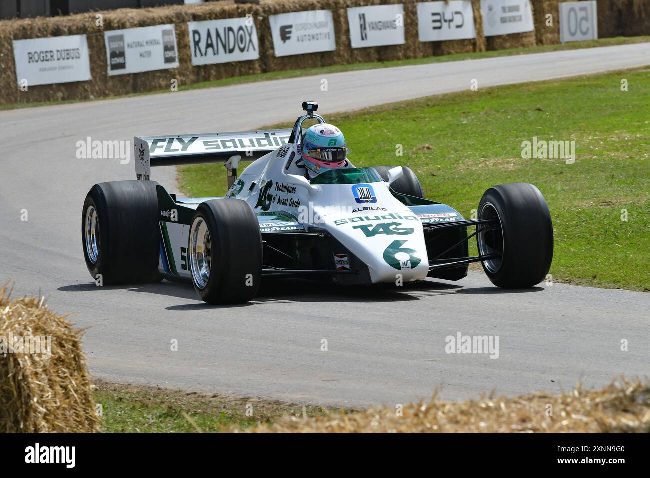 James Vowles Amazed to Drive Legendary Former F1 Circuit 3 James Vowles with Lia Block and Alexander Albon alongside a Williams Cosworth FW08