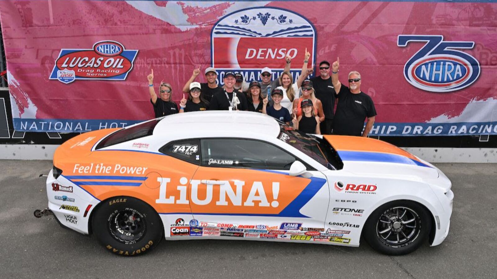 Justin Lamb’s Historic Sonoma Win Charges Him Toward Allstars Race 2 Justin Lamb celebrates Stock Eliminator win at Sonoma Raceway
