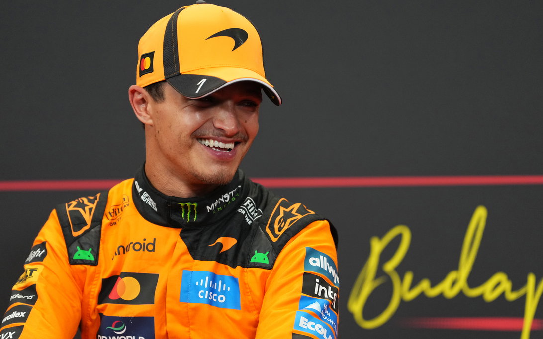 Lando Norris Shares Unexpected Timing of McLaren’s Comeback 2 Lando Norris celebrates McLaren’s breakthrough win at the Hungaroring