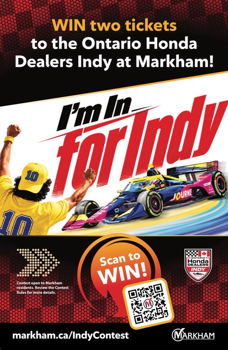 Instant Recall Drama Unfolds at Ontario Honda Dealers Indy Markham 3 IndyCar fan promotion highlighting final week to enter InforIndy