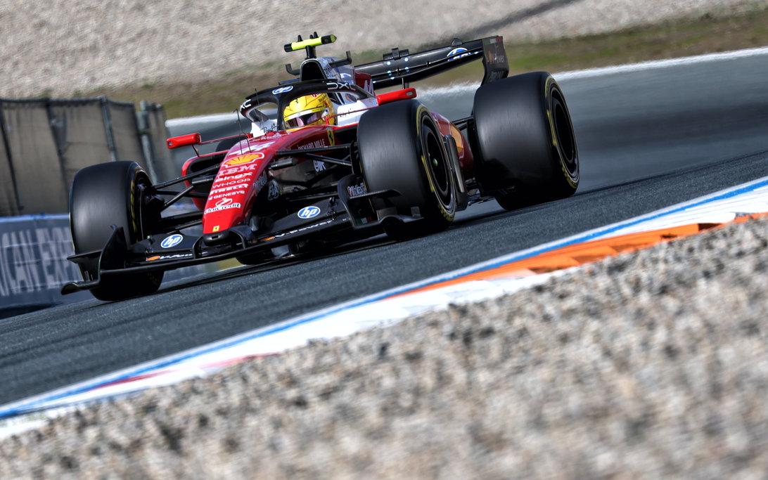Lewis Hamilton shares 'heart sinking' moment as Ferrari flips car 2 Lewis Hamilton during Dutch Grand Prix qualifying at Zandvoort