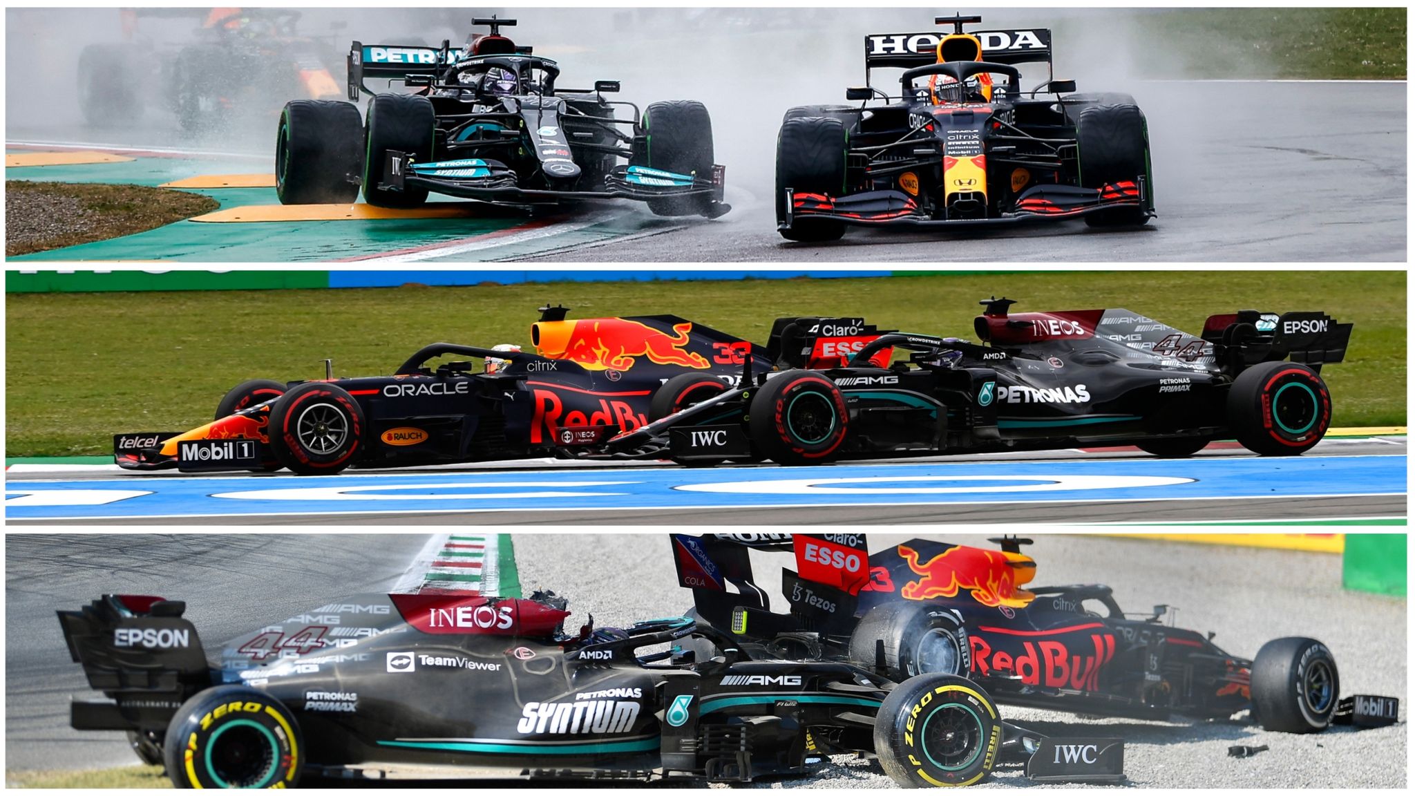 Lewis Hamilton Dominates F1, Holding Off Max Verstappen on Three Wheels 2 Lewis Hamilton and Max Verstappen during intense F1 battles