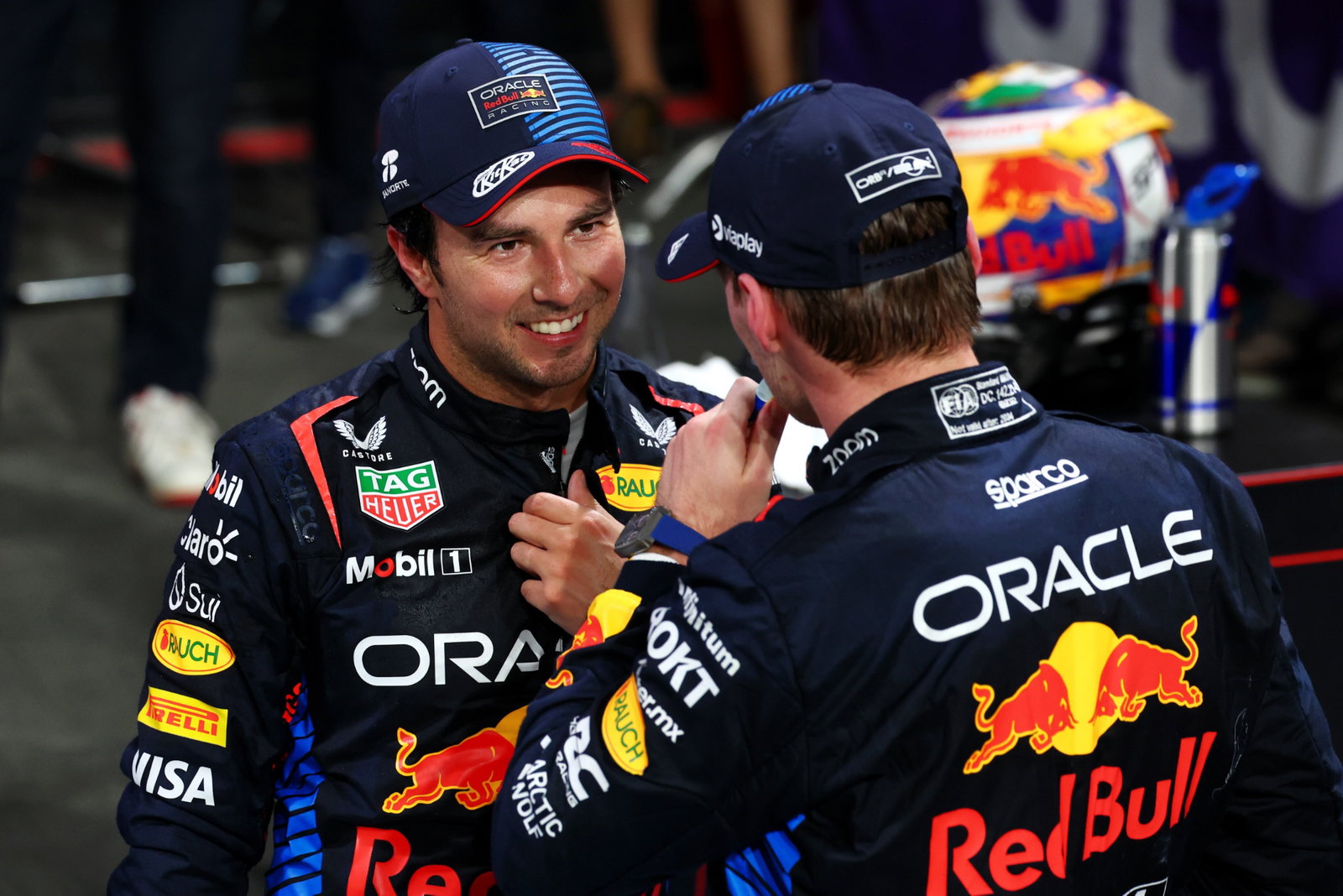 Max Verstappen Poised to Spark Major Team Shake-Up if He Leaves Red Bull 3 Max Verstappen and Sergio Perez in the Red Bull garage