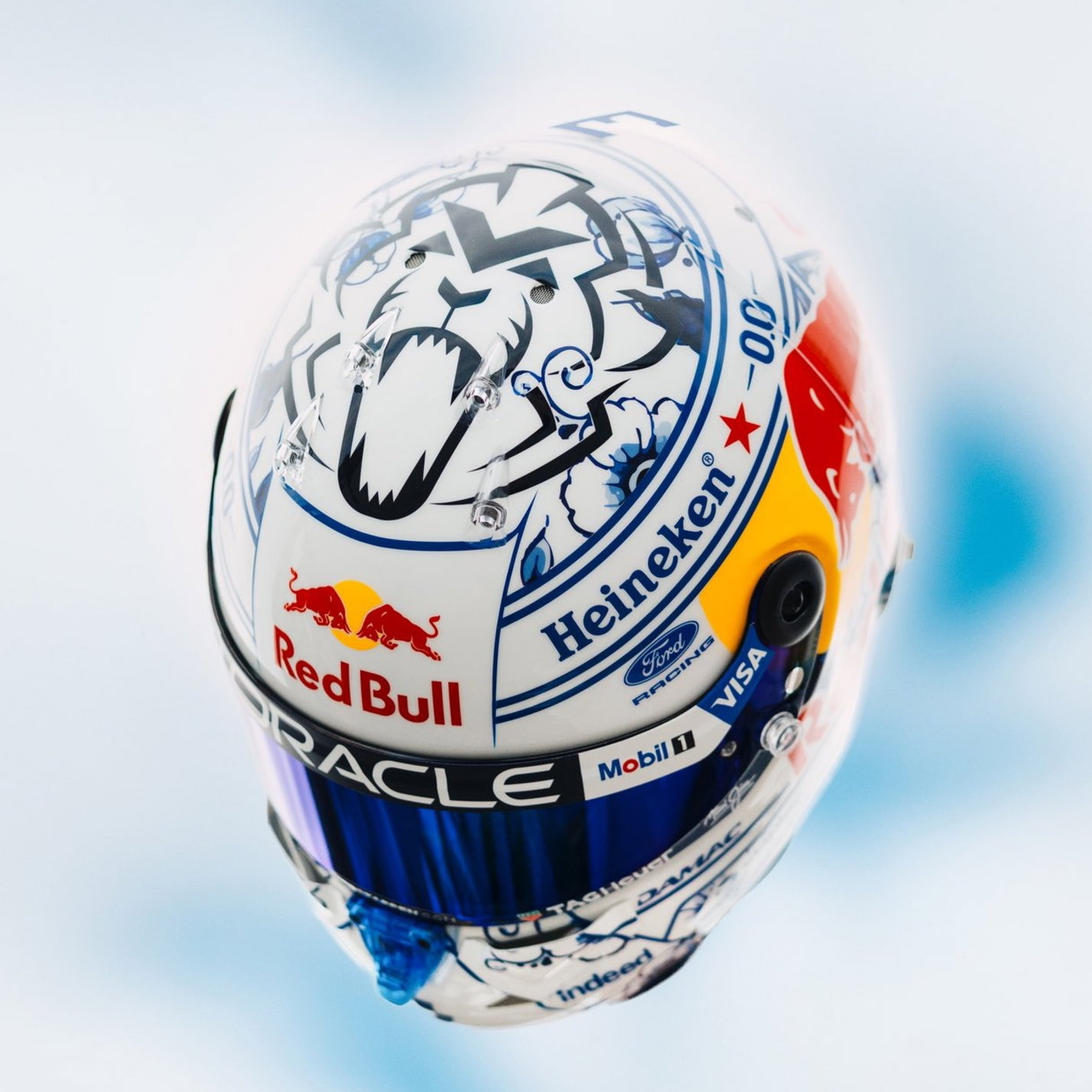 Red Bull Reveal Stunning Dutch GP Design for Verstappen and Hadjar 2 Max Verstappen reveals special helmet design for Zandvoort