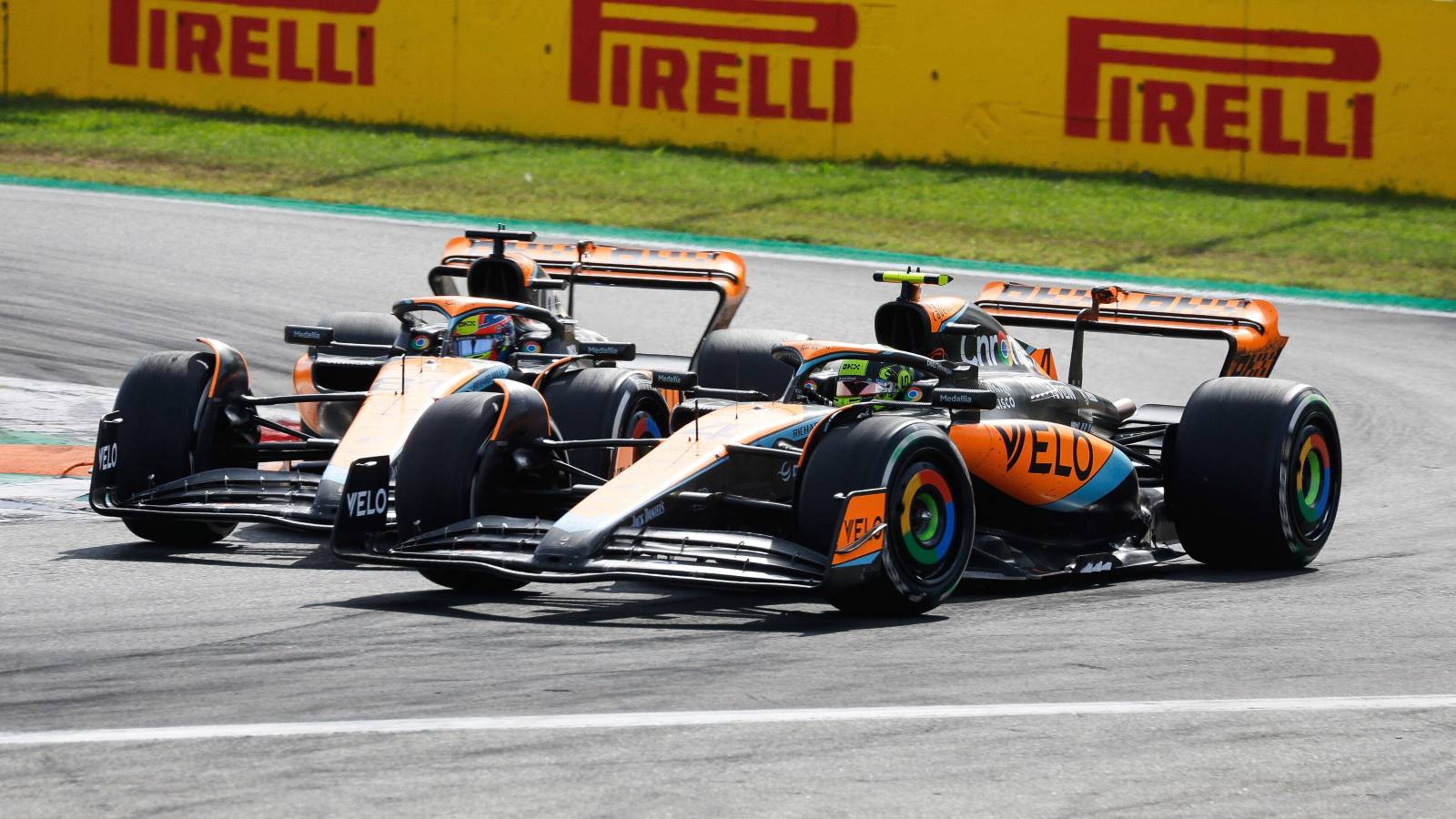 McLaren Express Relief After Lando Norris and Oscar Piastri Issue 3 McLaren drivers Lando Norris and Oscar Piastri during a tense on-track moment