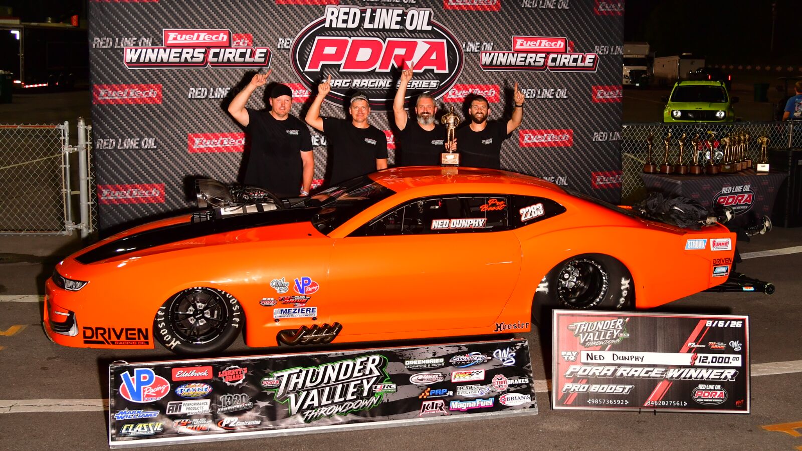 Ned Dunphy Claims First PDRA 660 Man Win at Thunder Valley 2 Ned Dunphy celebrates PDRA 660 Man victory at Bristol Dragway