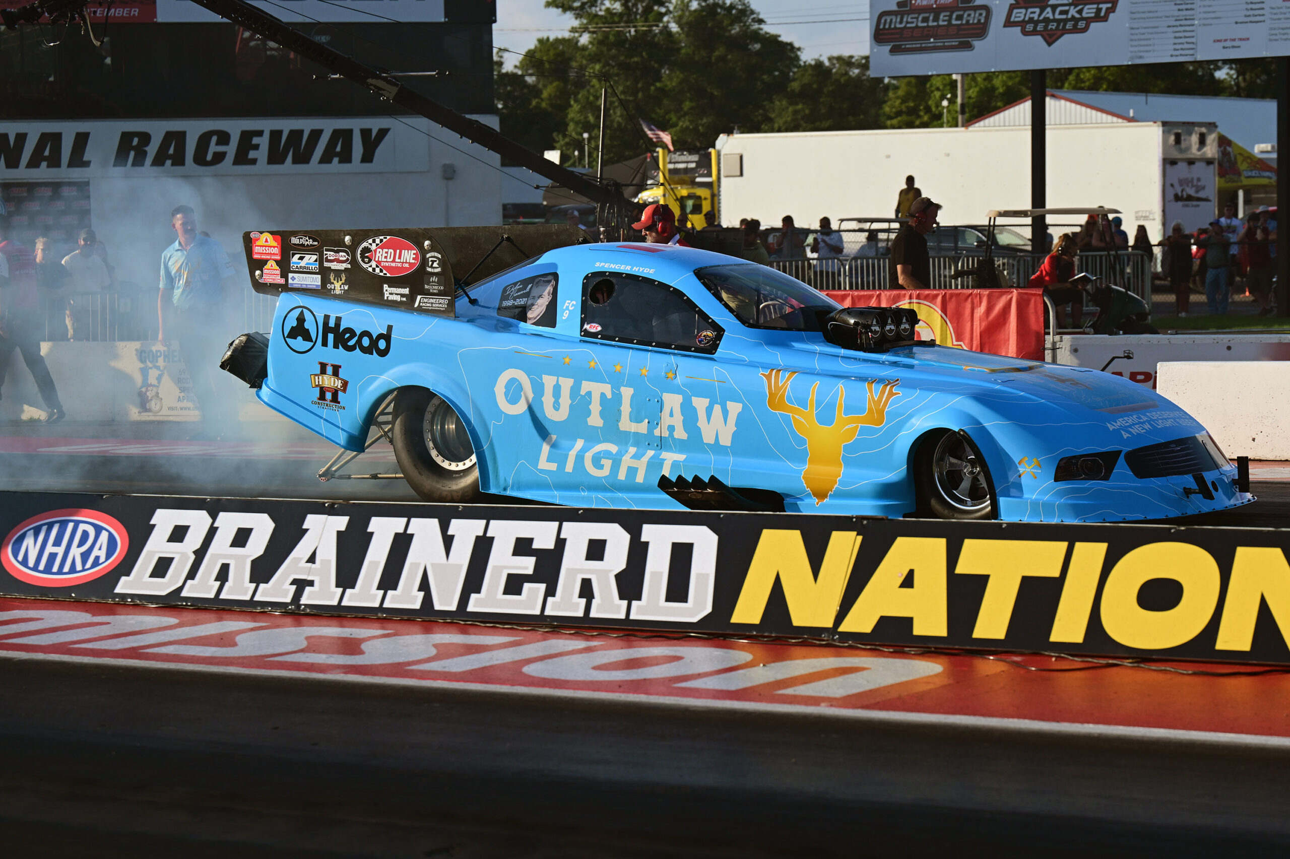 OUTLAW Light Beer Shines with Spencer Hyde at NHRA Brainerd Nationals 3 OUTLAW Light Beer activation with Spencer Hyde at Brainerd