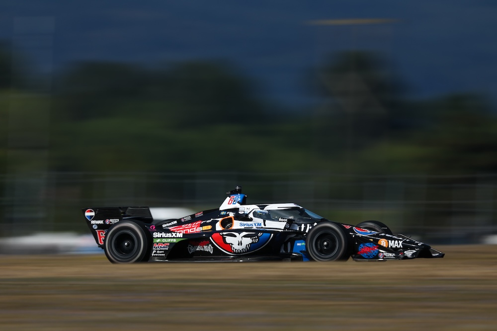 Felix Rosenqvist Clinches Portland Pole with Steady Progress 3 Rosenqvist on track at Portland during qualifying