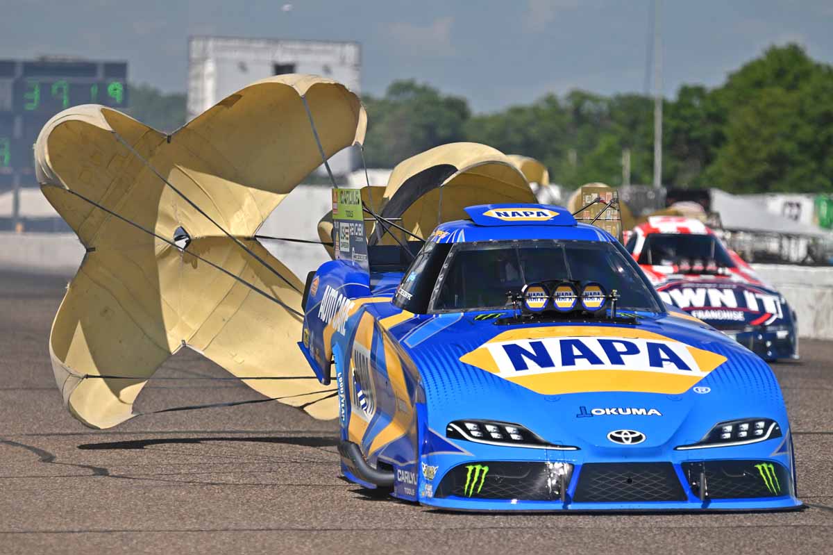 Ron Capps Advances to Brainerd Quarterfinals, Eyes Victory at Indy 2 Ron Capps in the NAPA Auto Care Funny Car at Brainerd International Raceway