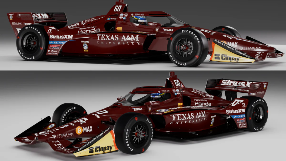 Felix Rosenqvist Embraces Texas A&M Legacy, Inspires Action in D.C. 3 Texas A&M colors and patriotic graphics featured on Rosenqvist’s No. 60 Honda