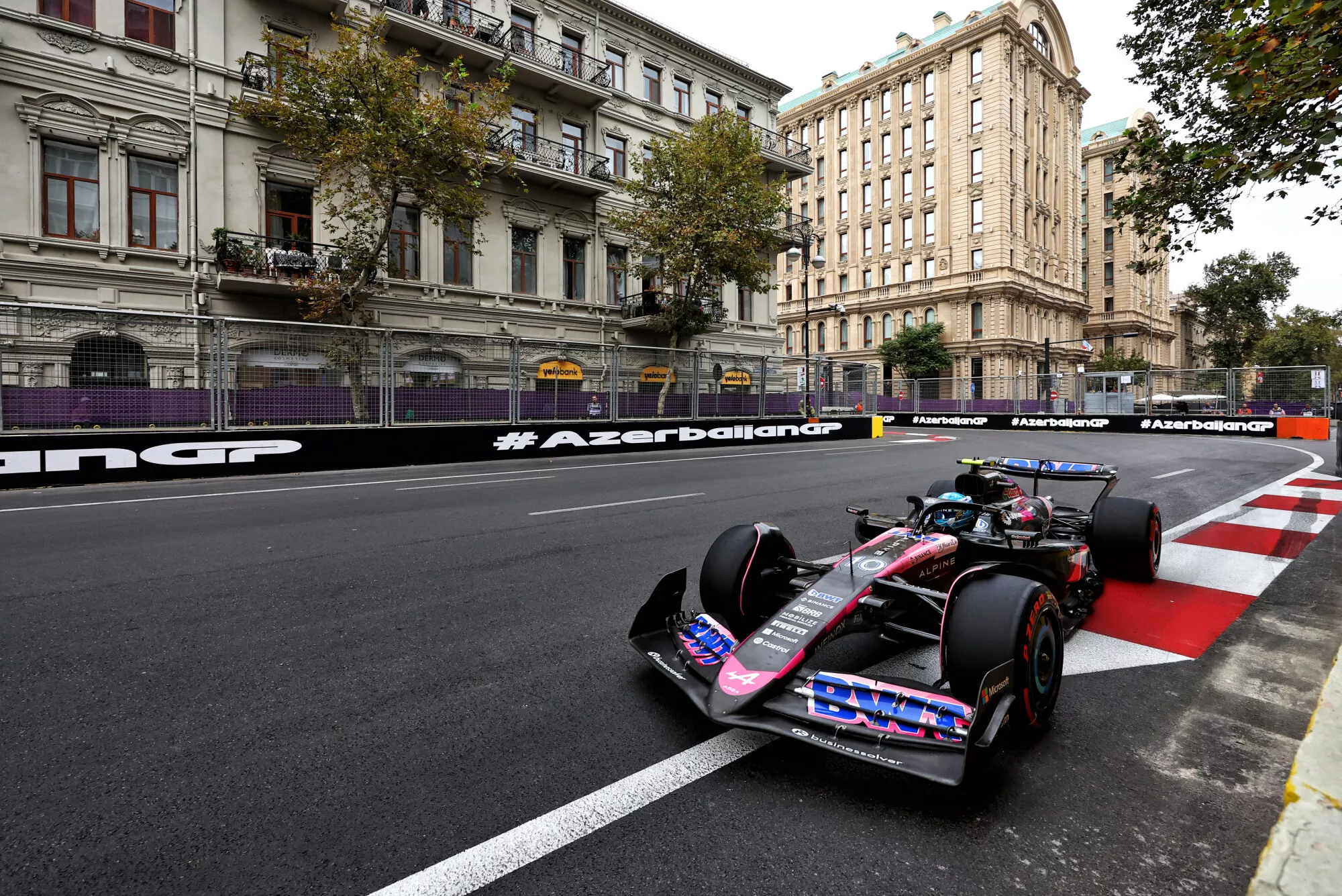 Live Updates: Exciting Build-Up to the Azerbaijan GP Action 3 Alpine Formula 1 car during Azerbaijan Grand Prix weekend