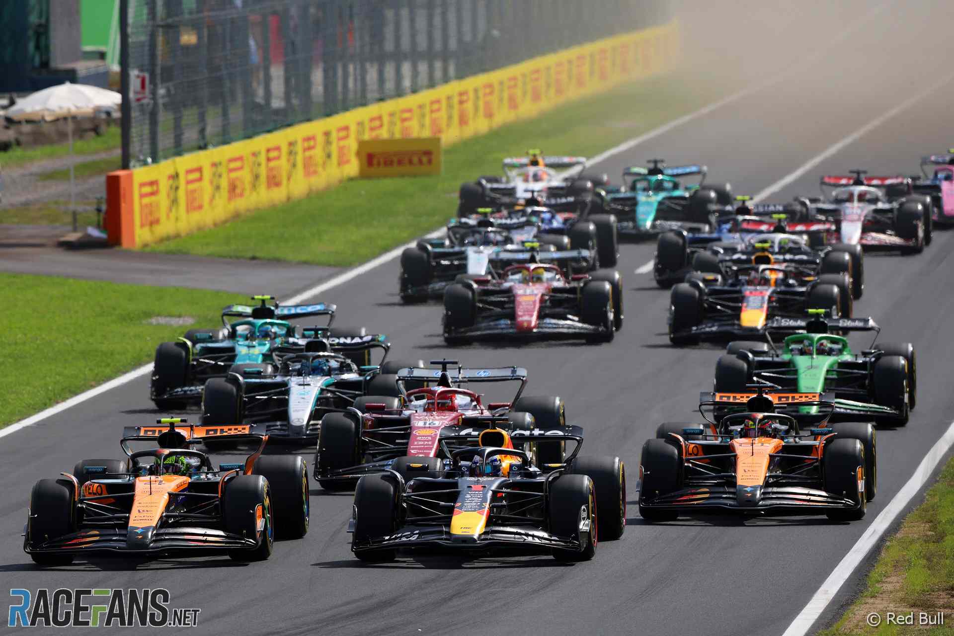 2026 F1 Italian Grand Prix at Monza - Exact Start Time Revealed 3 Monza circuit layout and grandstands during the Italian Grand Prix weekend