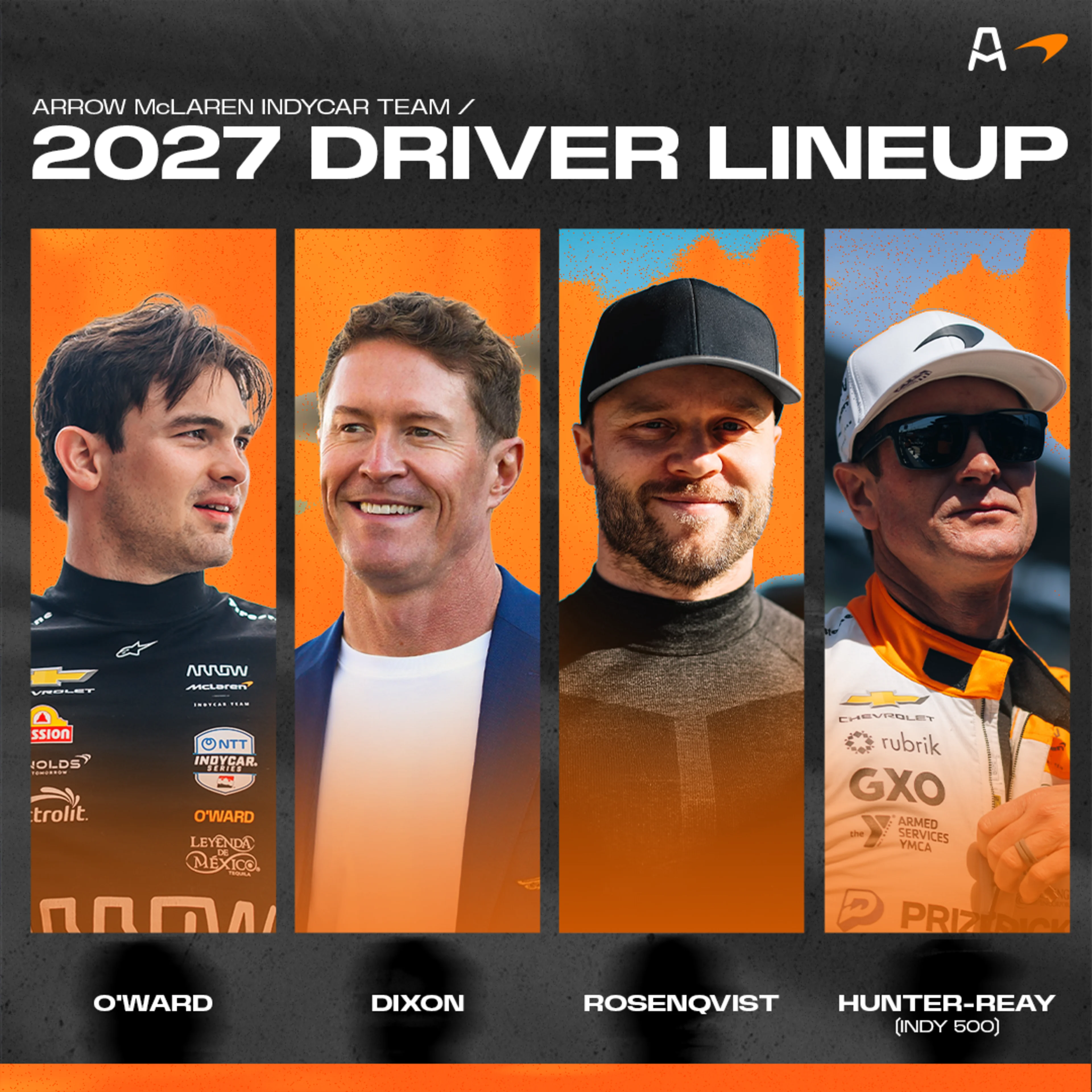 Scott Dixon to Race No. 6 and Felix Rosenqvist No. 7 with Arrow McLaren 2 Arrow McLaren announces its 2027 IndyCar lineup featuring Scott Dixon